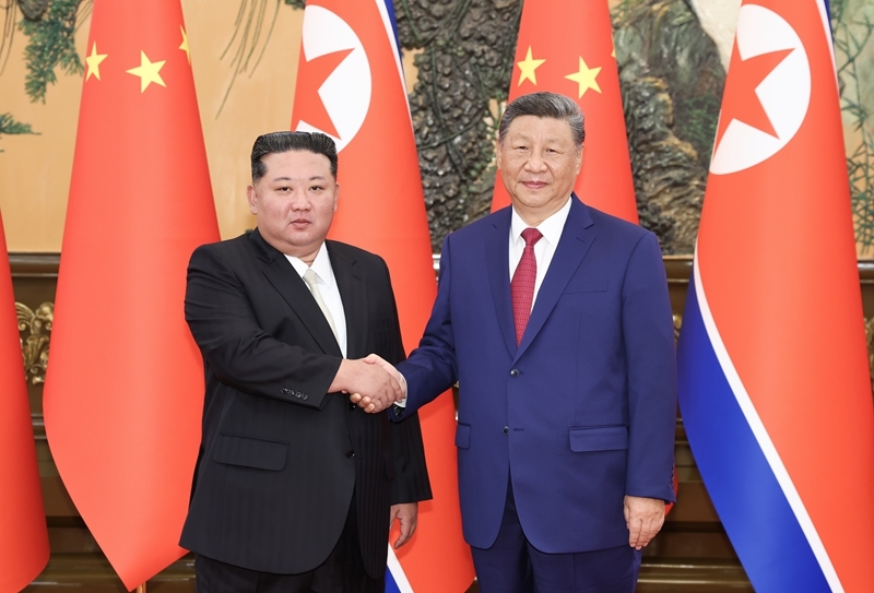 習(xí)近平同朝鮮勞動黨總書記、國務(wù)委員長金正恩舉行會談